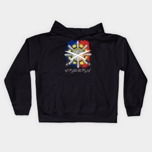 Philippine Flag Sun/Ginunting sword/Baybayin word Mandirigma (Warrior) Kids Hoodie